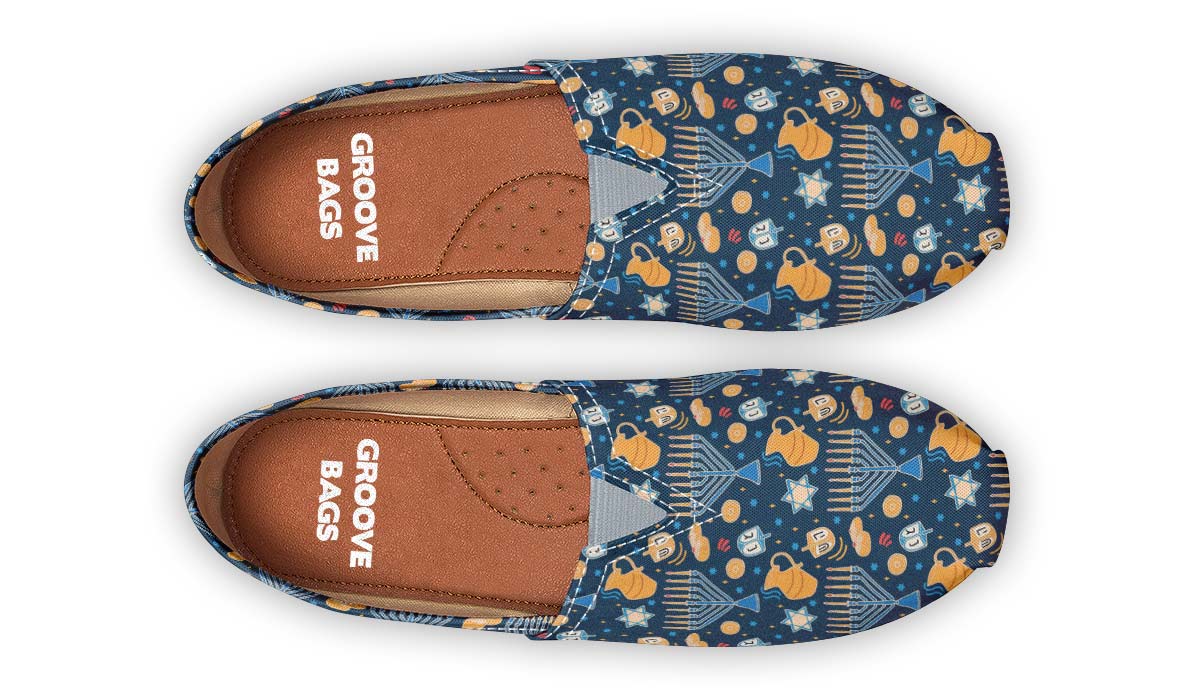Hanukkah Pattern Casual Shoes