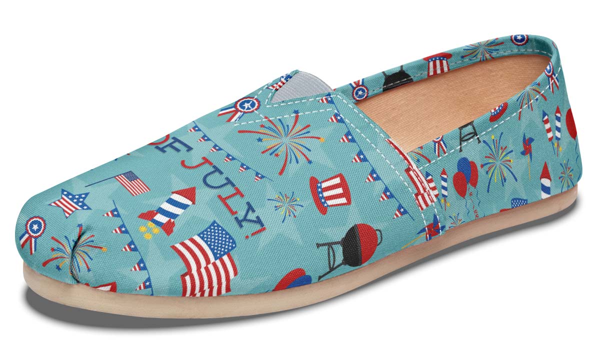 Happy Fourthof July Casual Shoes