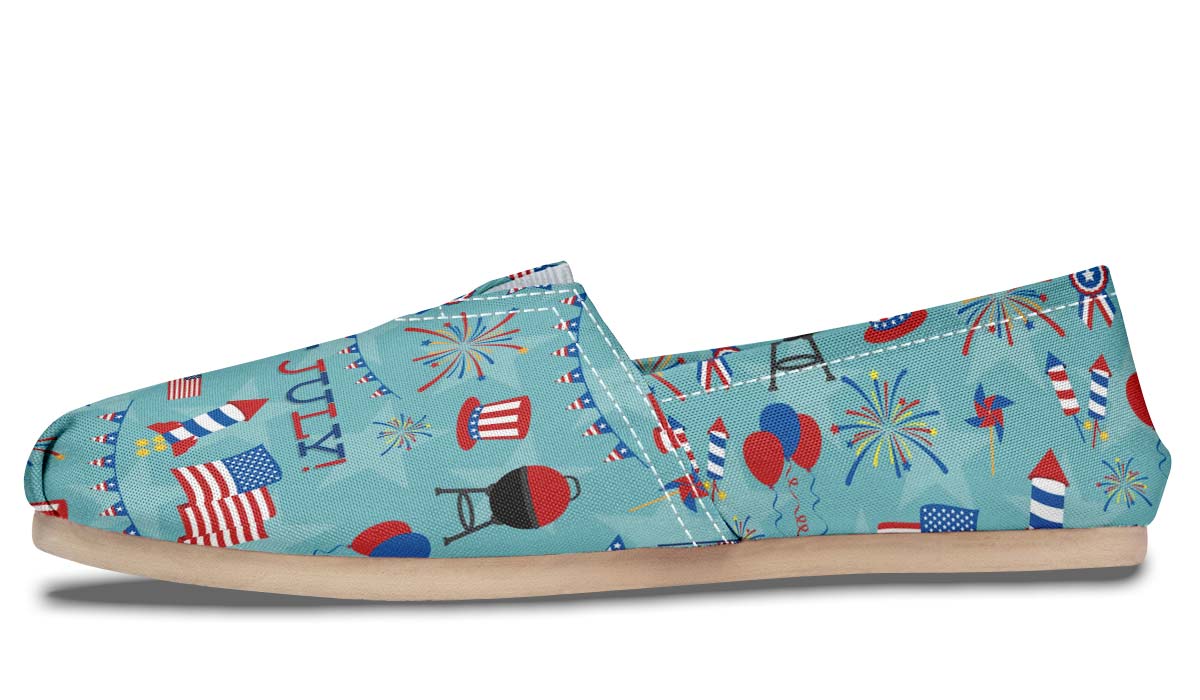 Happy Fourthof July Casual Shoes