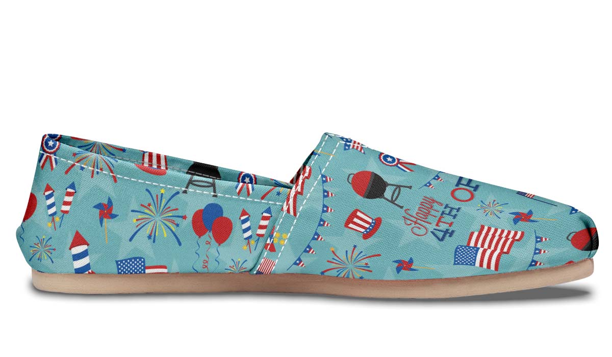 Happy Fourthof July Casual Shoes