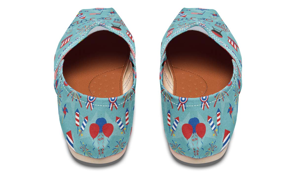 Happy Fourthof July Casual Shoes