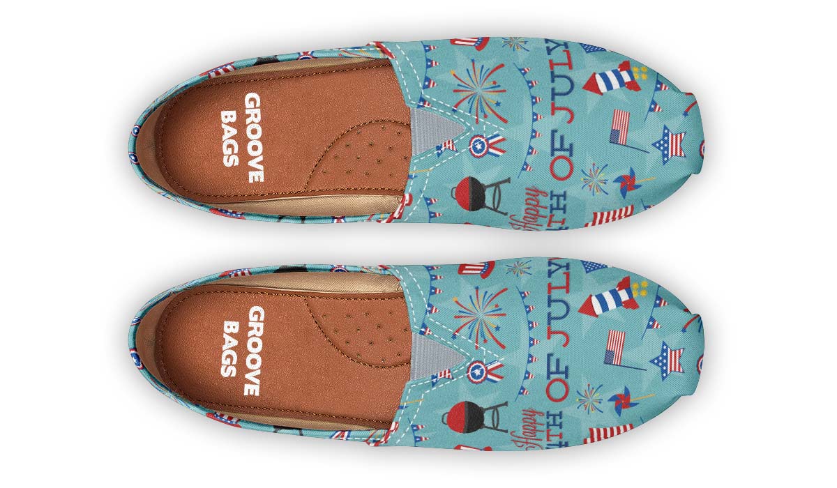 Happy Fourthof July Casual Shoes