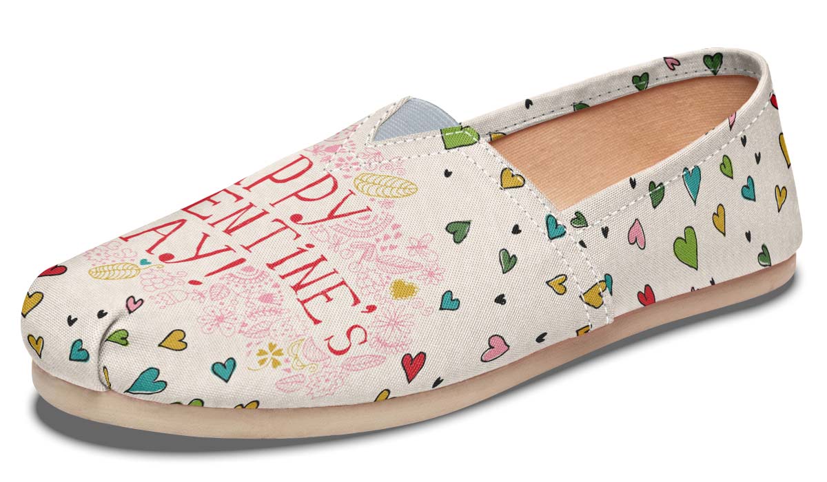 Happy Valentines Day Casual Shoes