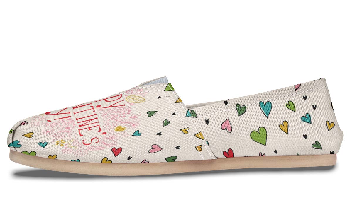 Happy Valentines Day Casual Shoes