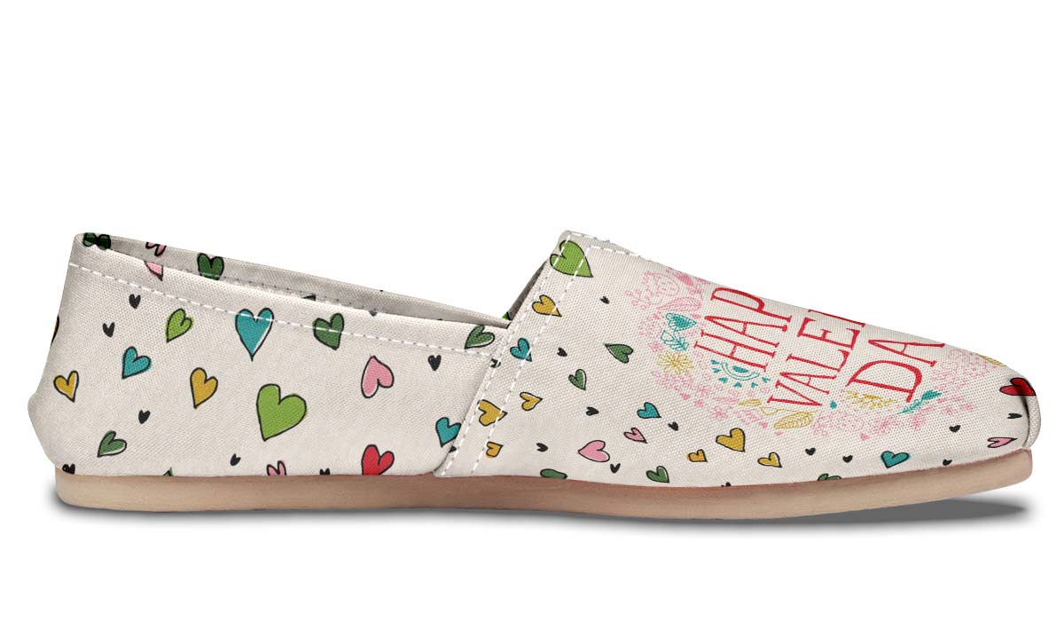 Happy Valentines Day Casual Shoes