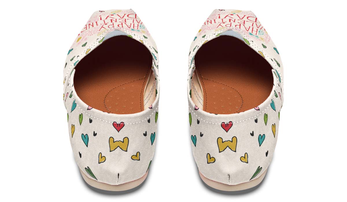 Happy Valentines Day Casual Shoes