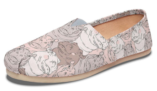 Hippo Pattern Casual Shoes