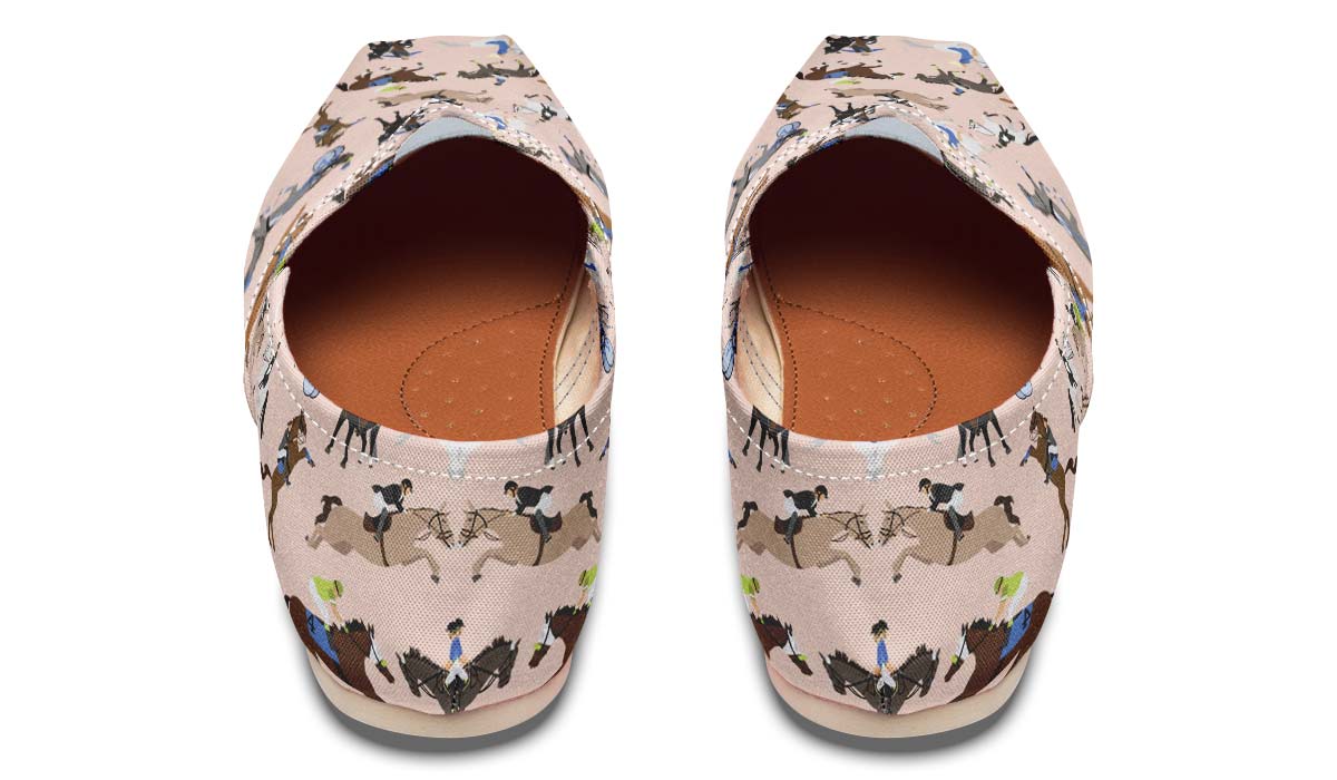 Horse Riding Pattern Casual Shoes