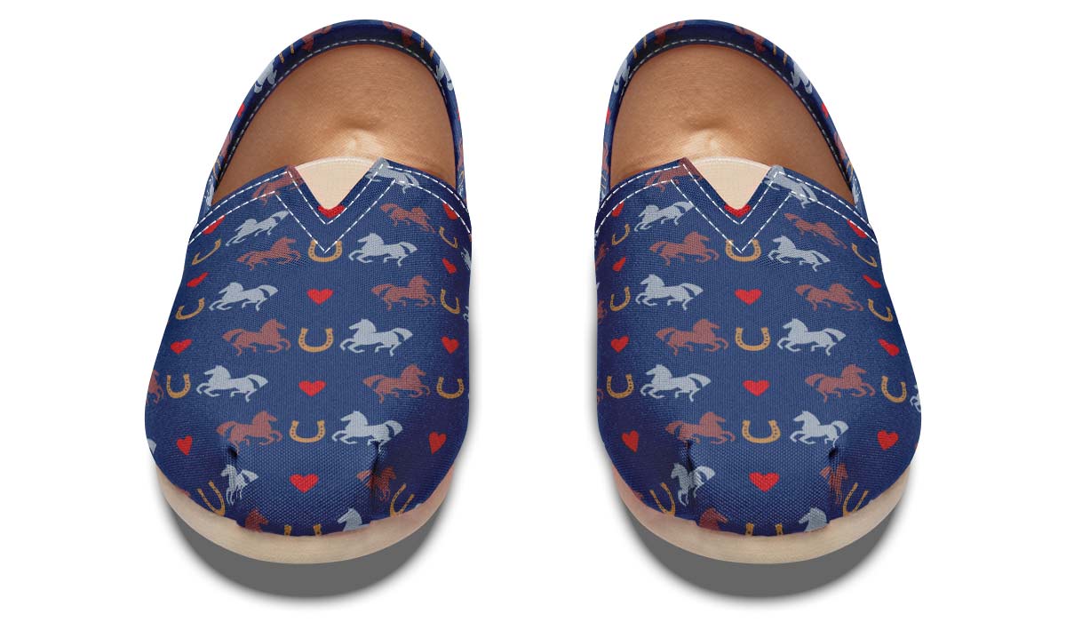 I Love Horse Racing Casual Shoes