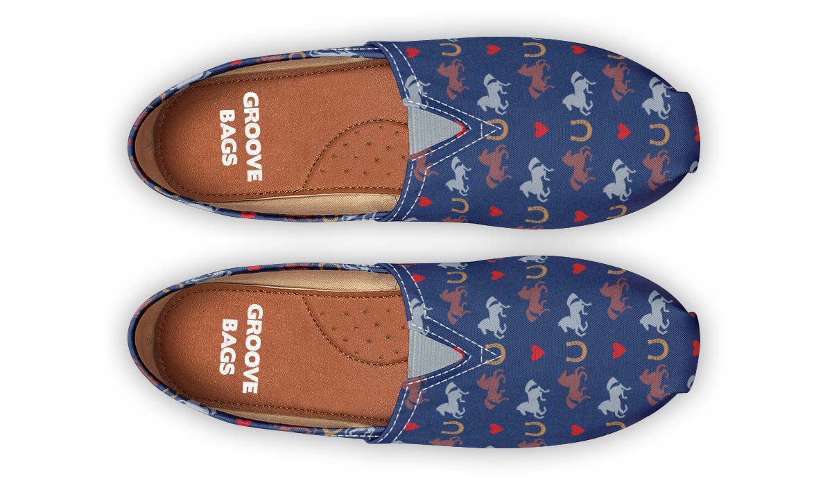 I Love Horse Racing Casual Shoes