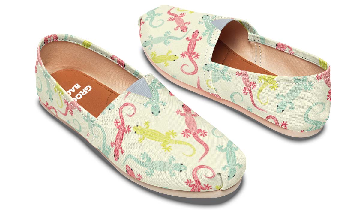 Lizard Pattern Casual Shoes