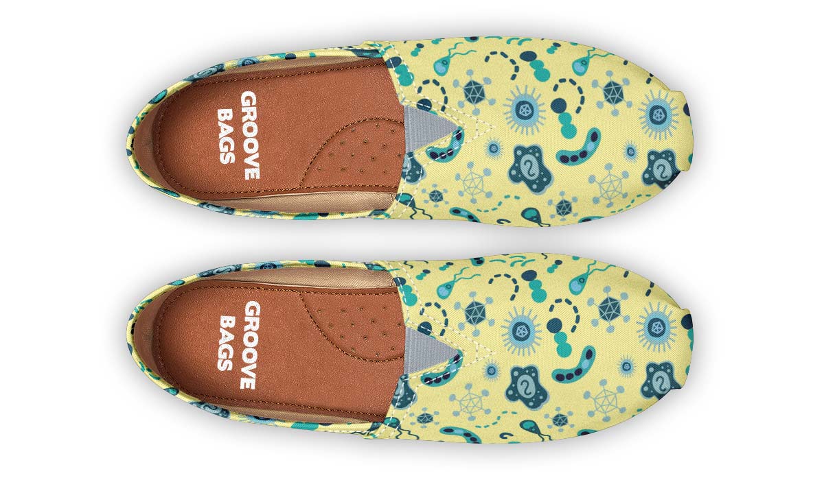 Microbiology Pattern Casual Shoes