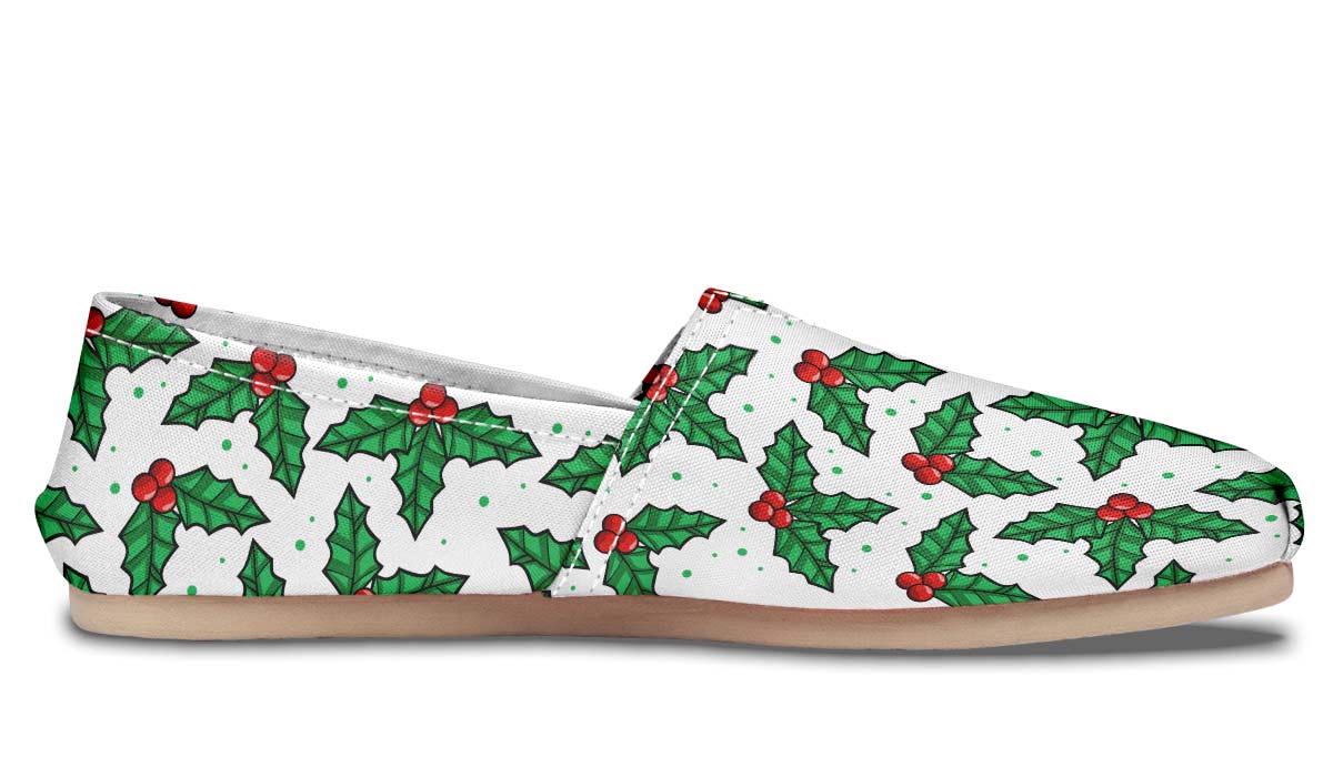 Mistletoe Pattern Casual Shoes