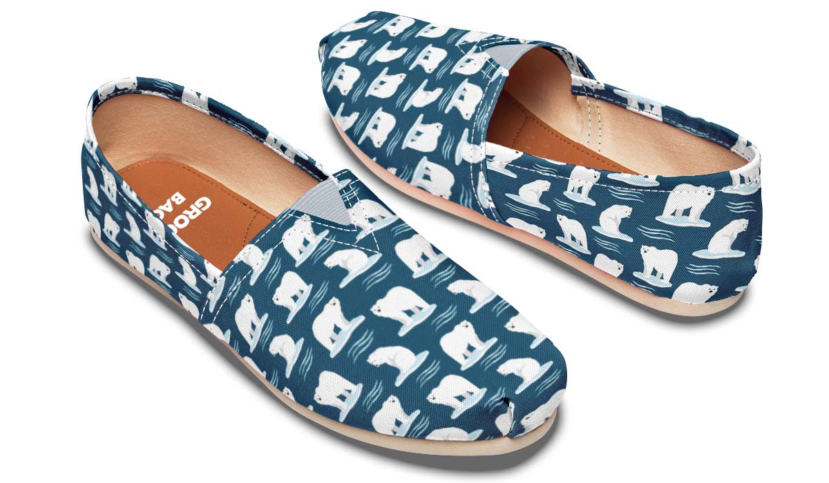 Polar Bear Pattern Casual Shoes