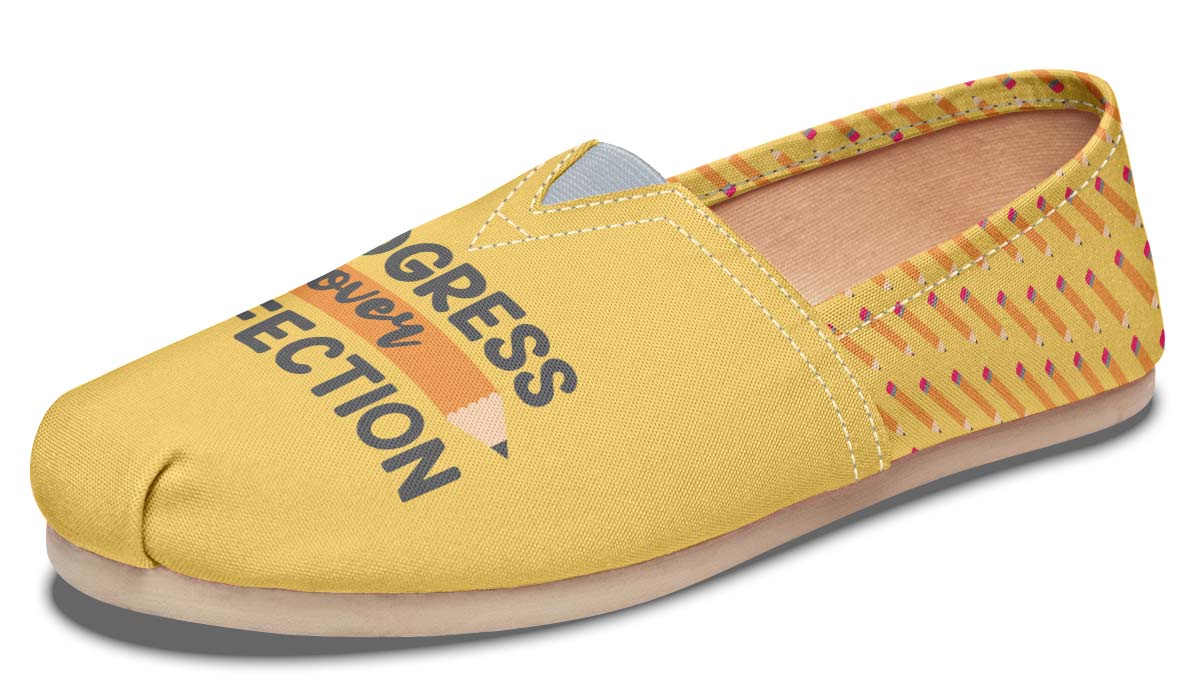 Progress Over Perfection Casual Shoes
