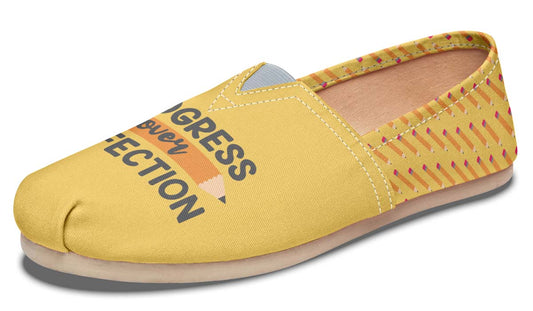 Progress Over Perfection Casual Shoes