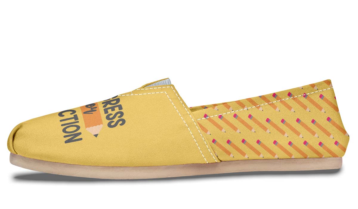 Progress Over Perfection Casual Shoes