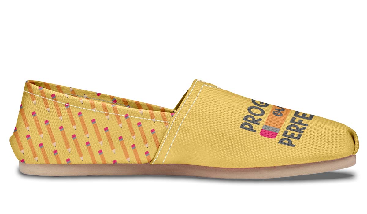 Progress Over Perfection Casual Shoes