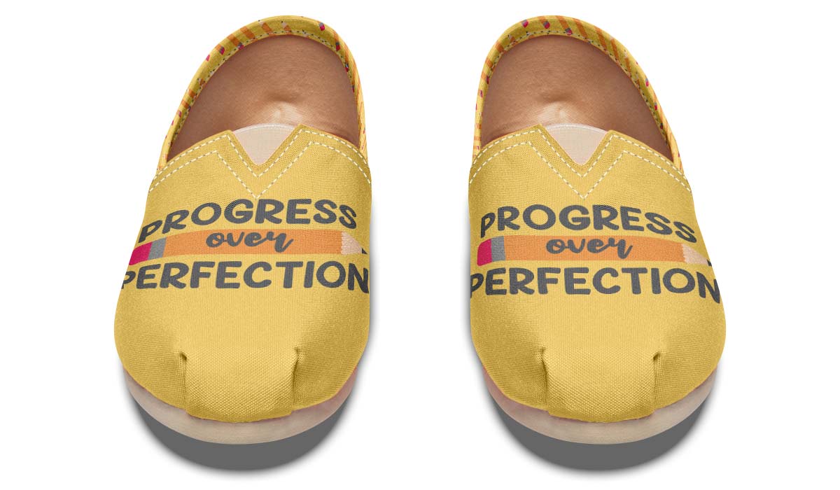 Progress Over Perfection Casual Shoes