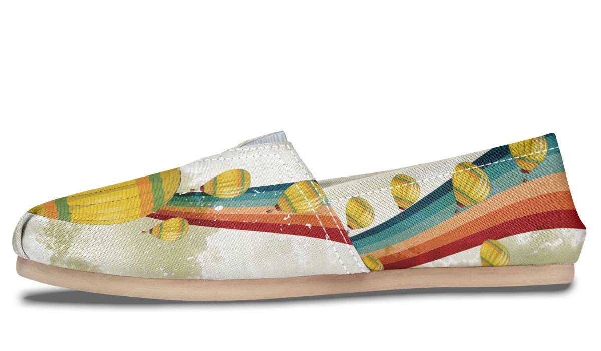 Retro Hot Air Balloon Casual Shoes