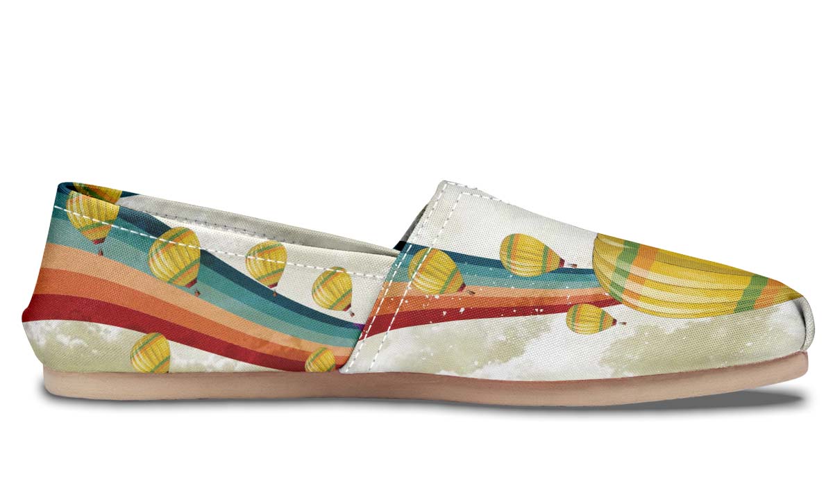 Retro Hot Air Balloon Casual Shoes