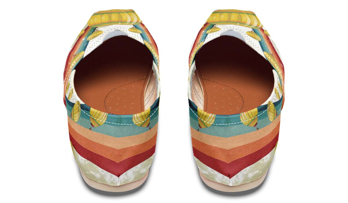 Retro Hot Air Balloon Casual Shoes