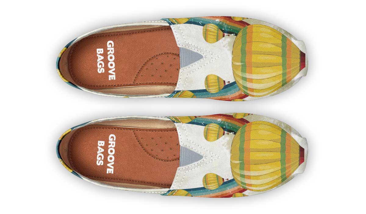 Retro Hot Air Balloon Casual Shoes
