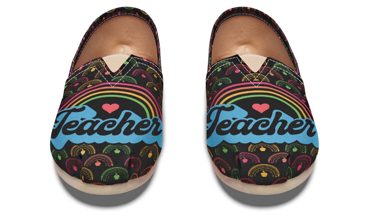 Teacher Rainbow Casual Shoes