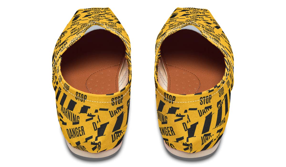 Warning Tape Casual Shoes