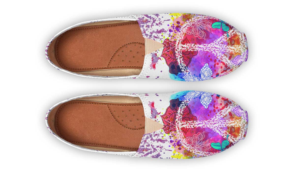 Colorful Peace And Butterflies