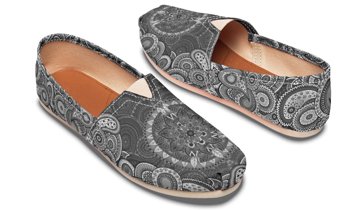 Peace And Mandala Black White