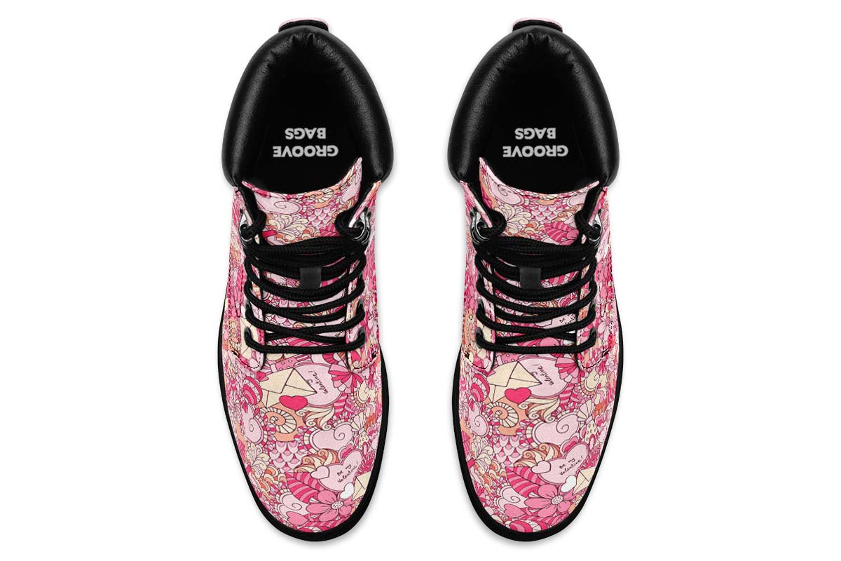 Abstract Valentines Day Classic Vibe Boots