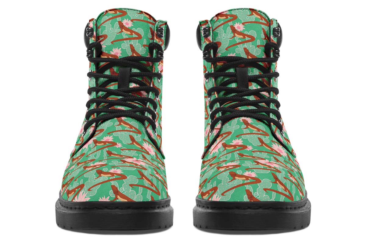 Bearded Dragon Pattern Classic Vibe Boots