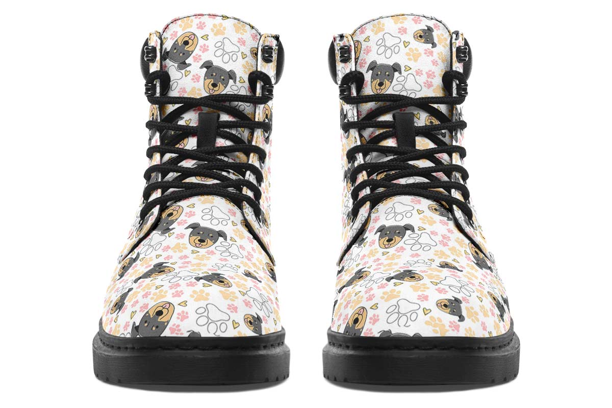 Beauceron Puppy Pattern Classic Vibe Boots