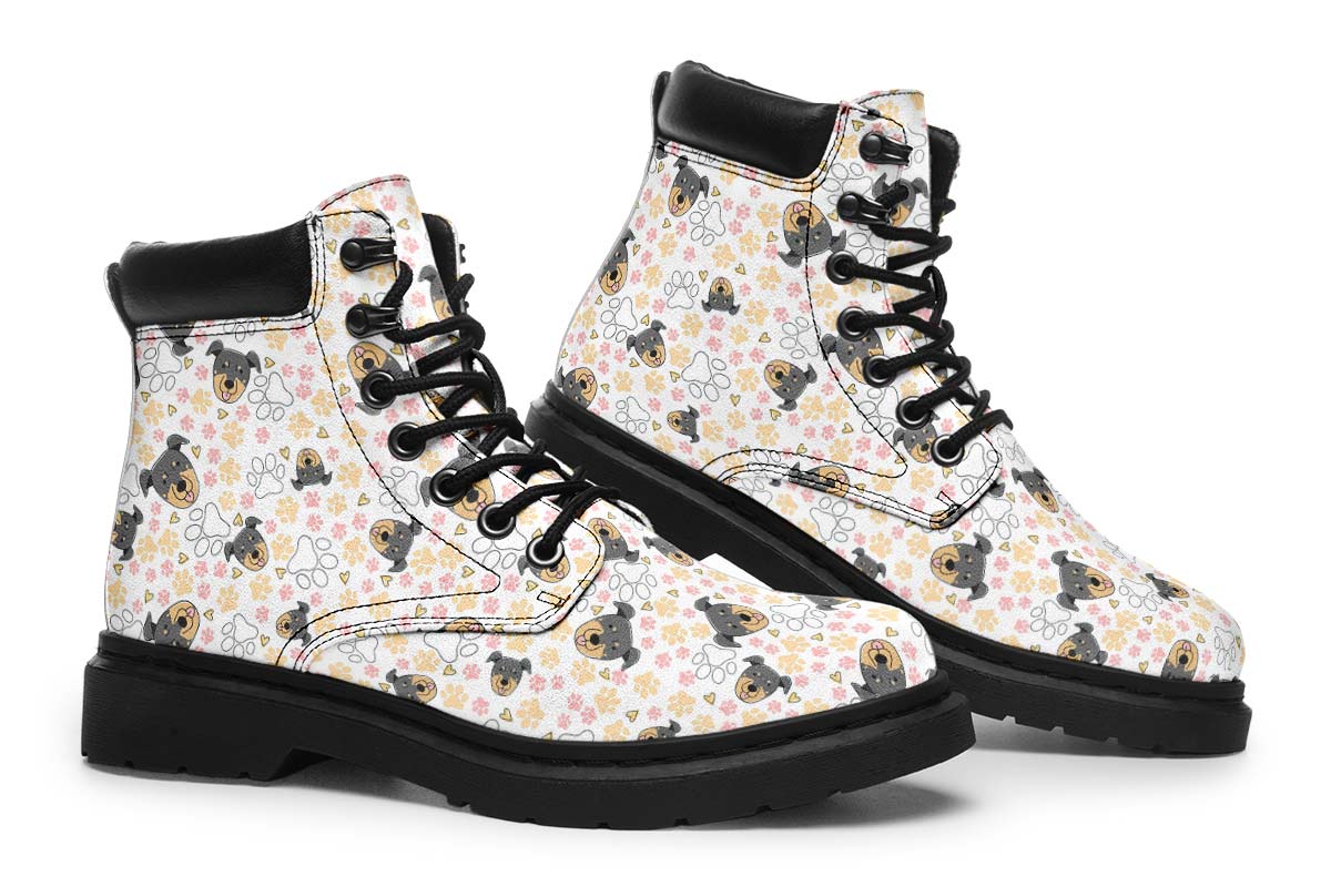 Beauceron Puppy Pattern Classic Vibe Boots