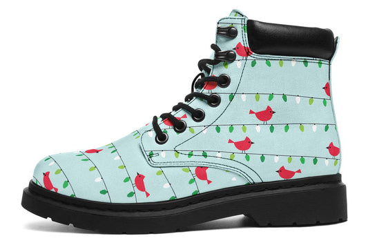 Birds On Christmas Lights Classic Vibe Boots