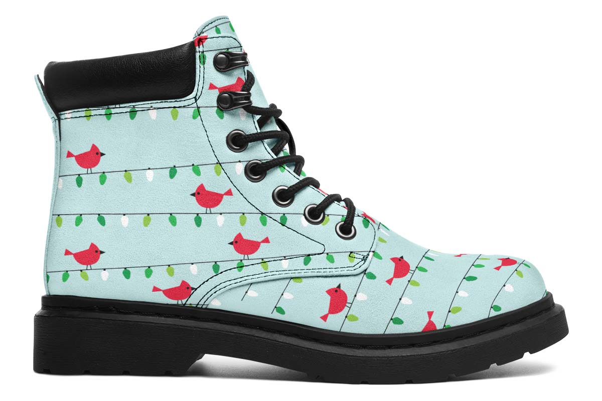 Birds On Christmas Lights Classic Vibe Boots