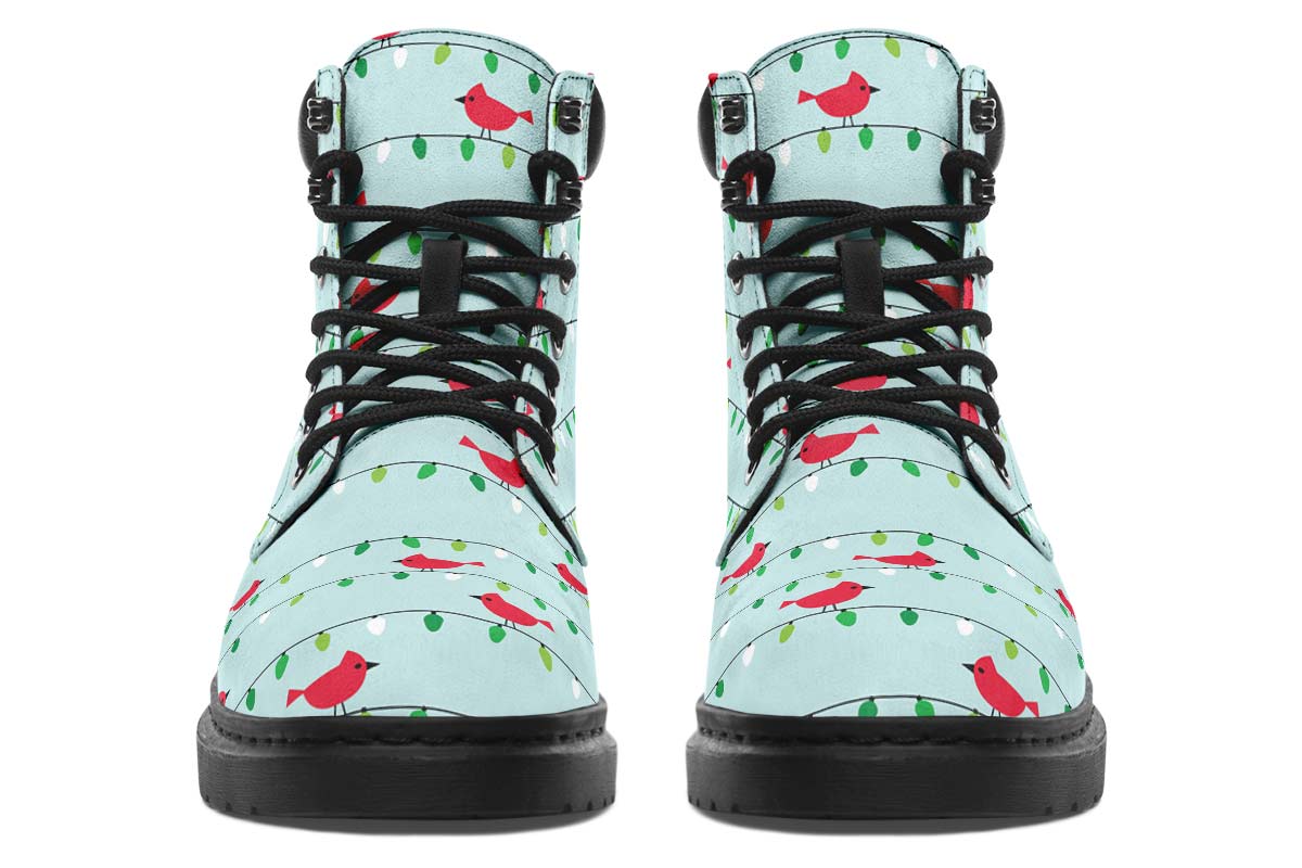Birds On Christmas Lights Classic Vibe Boots