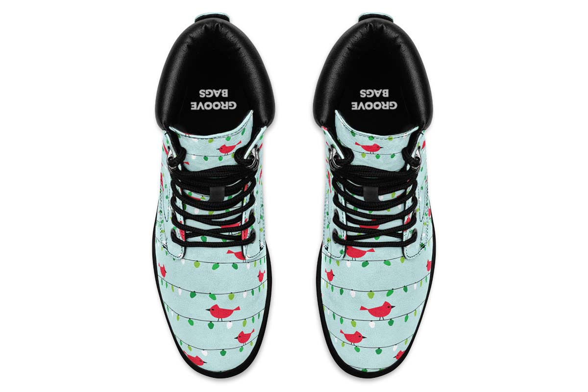 Birds On Christmas Lights Classic Vibe Boots