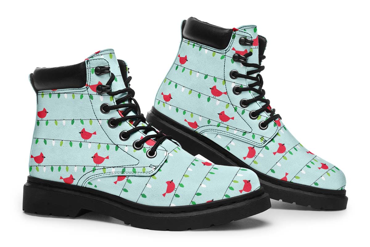 Birds On Christmas Lights Classic Vibe Boots