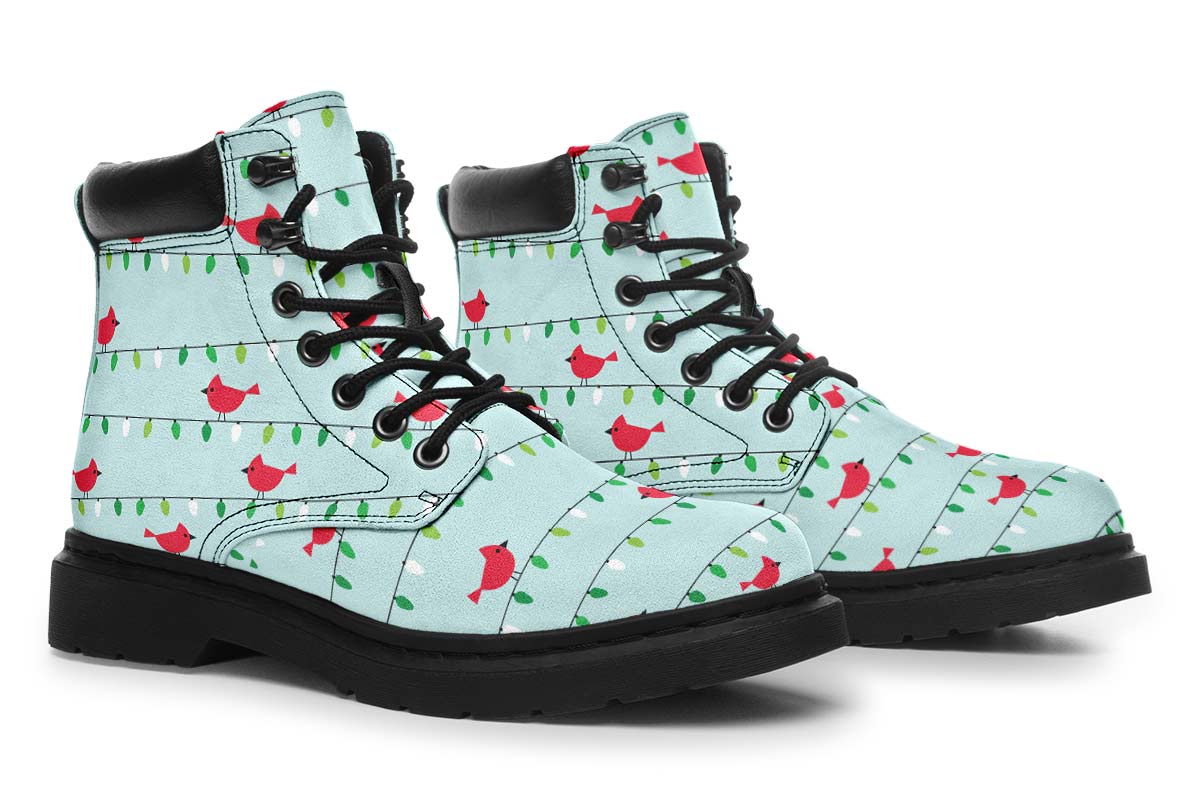 Birds On Christmas Lights Classic Vibe Boots