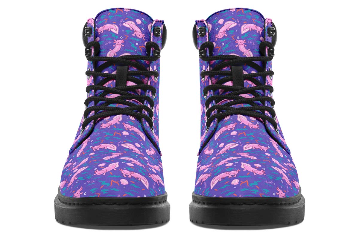 Cartoon Axolotl Classic Vibe Boots