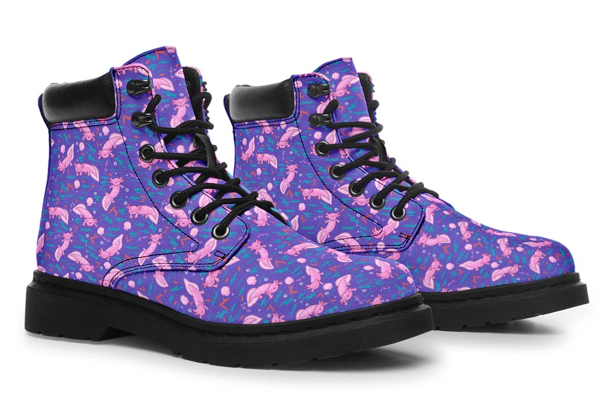 Cartoon Axolotl Classic Vibe Boots