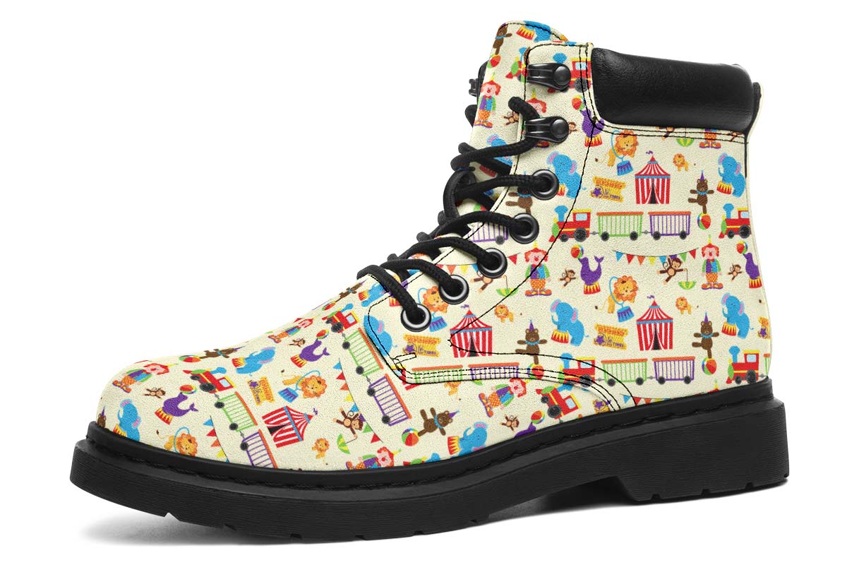 Circus Pattern Classic Vibe Boots