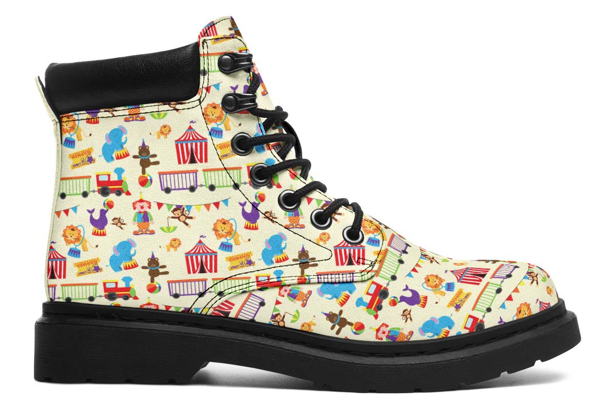 Circus Pattern Classic Vibe Boots