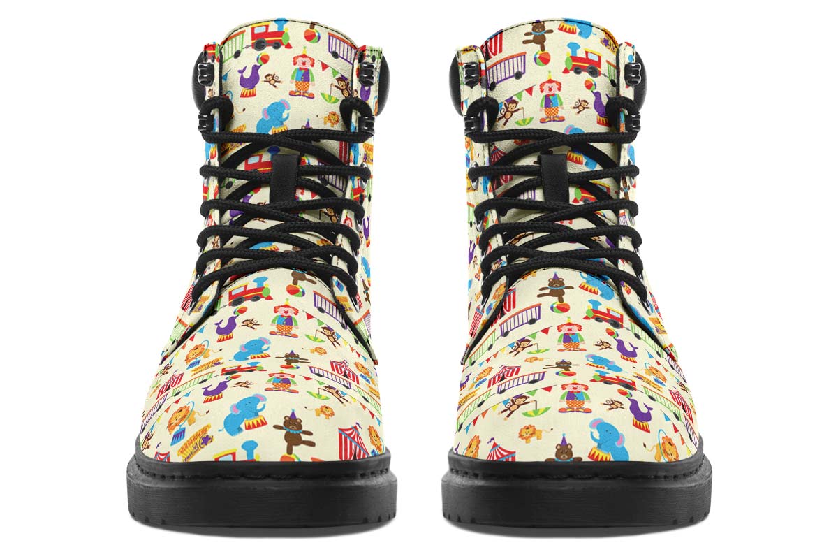 Circus Pattern Classic Vibe Boots