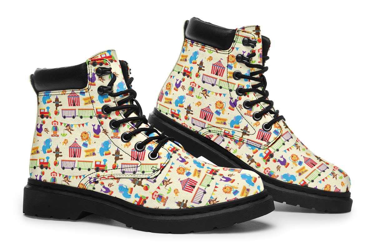 Circus Pattern Classic Vibe Boots