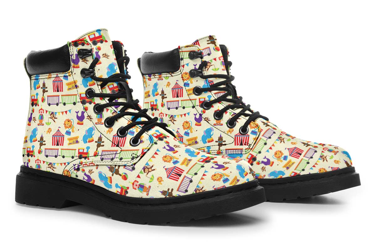 Circus Pattern Classic Vibe Boots
