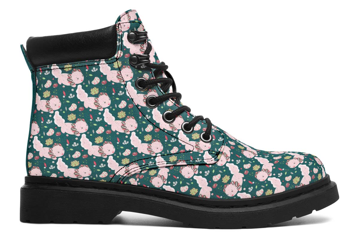 Cute Axolotl Pattern Classic Vibe Boots