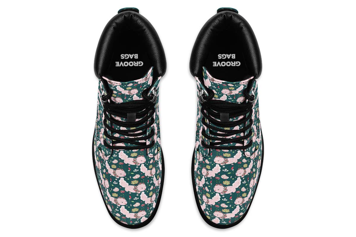 Cute Axolotl Pattern Classic Vibe Boots